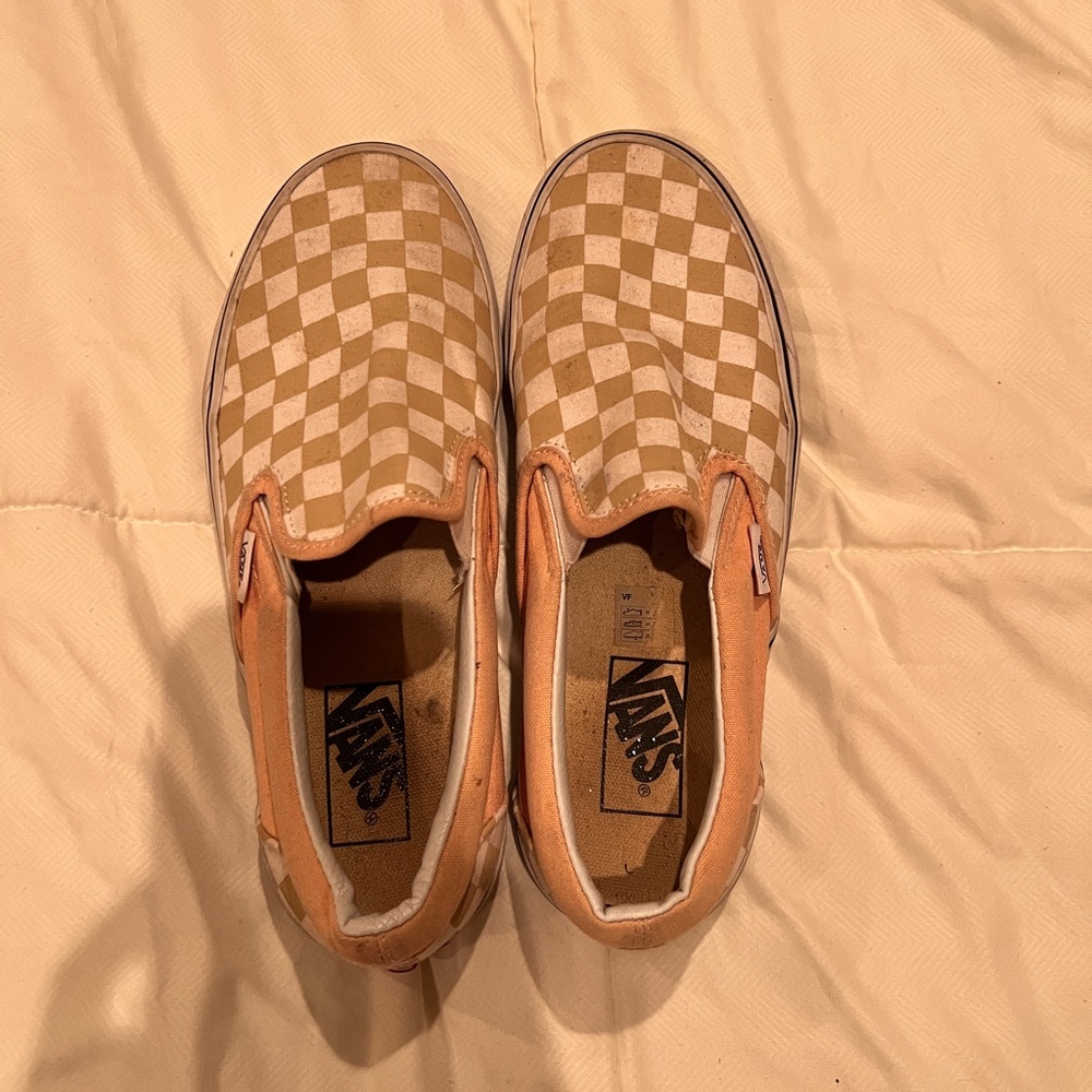 Checkered slip on Vans